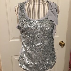 NWT New York & Co Sequined Tank Top